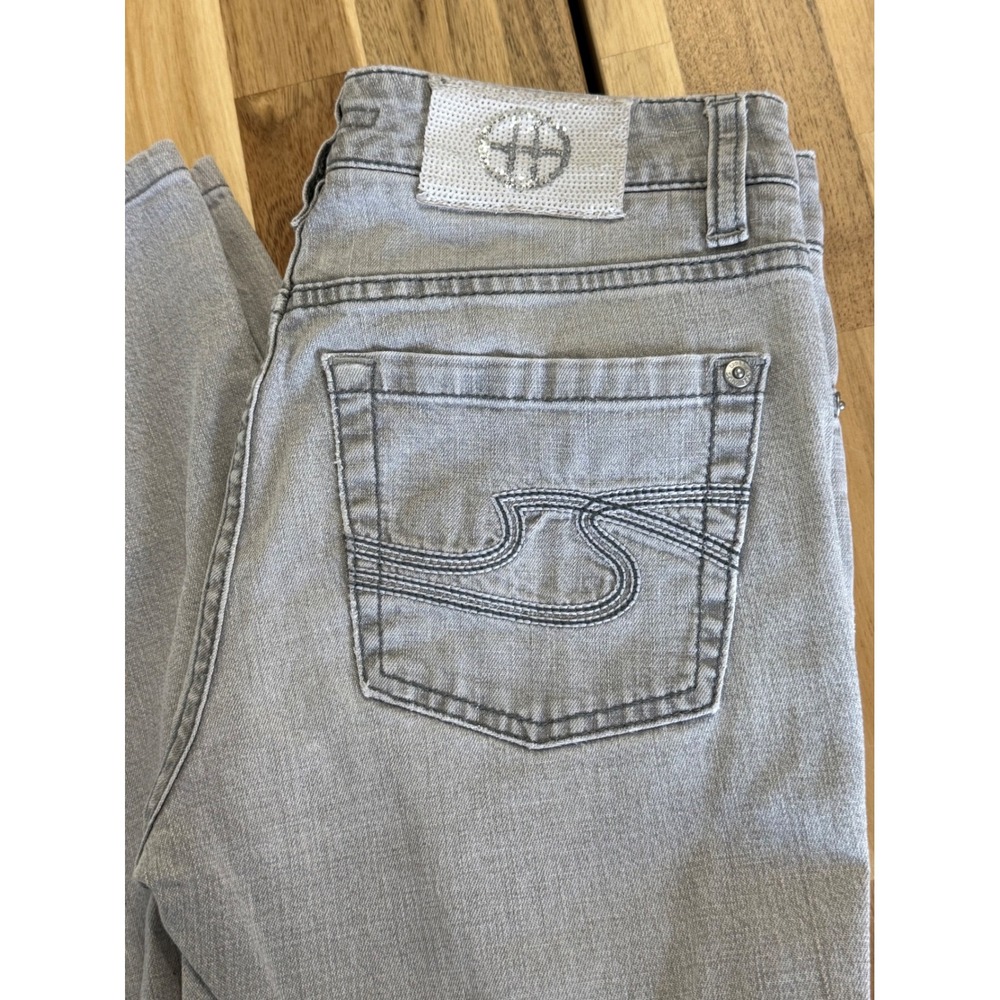 Hugo Boss Orange Label Light Gray Bootcut‎ Jeans Size 27/34 Denim Pants